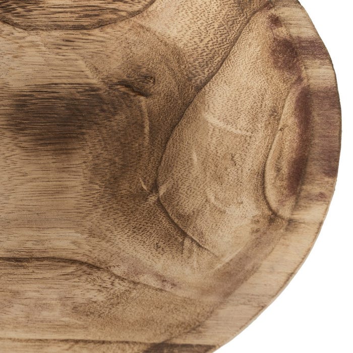 Centro Mesa Natural Madera Paulonia 27 X 27 X 16 Cm
