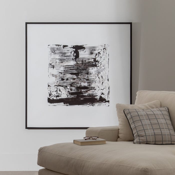 Pintura original pintada à mão em tela de algodão e moldura de madeira, pronta para pendurar