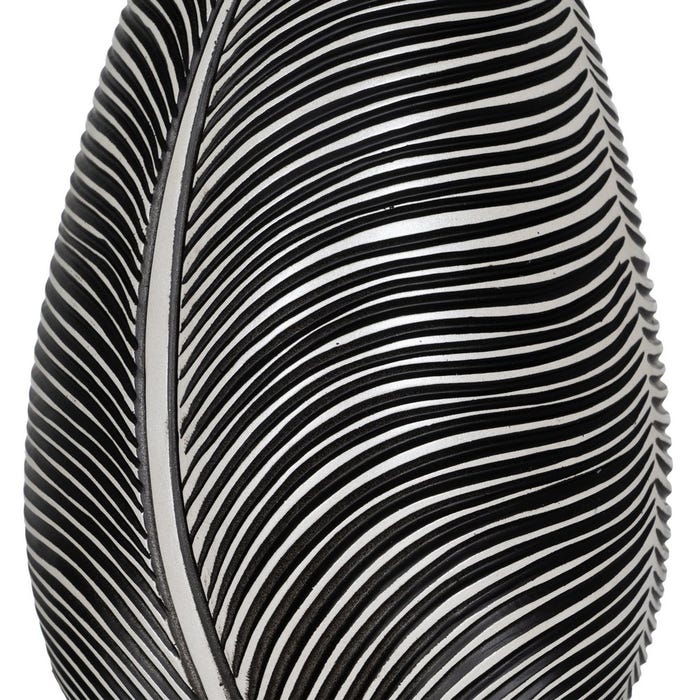 Lámpara Mesa Negro-Blanco Poliresina 38 X 38 X 60 Cm