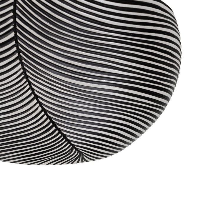 Black-White Polyresin Vase 27 X 12 X 43 Cm