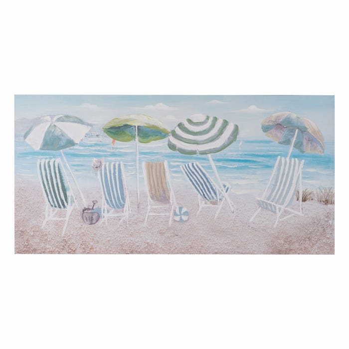 Pintura Playa Lienzo Decoración 120 X 3,50 X 60 Cm