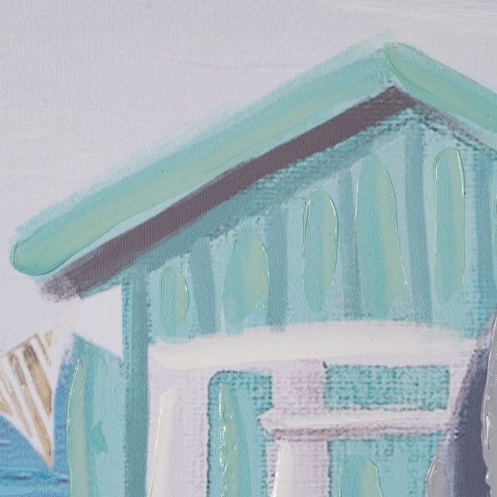 Pintura Playa Lienzo Decoración 120 X 3,50 X 60 Cm