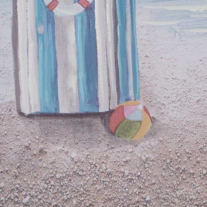 Pintura Playa Lienzo Decoración 120 X 3,50 X 60 Cm