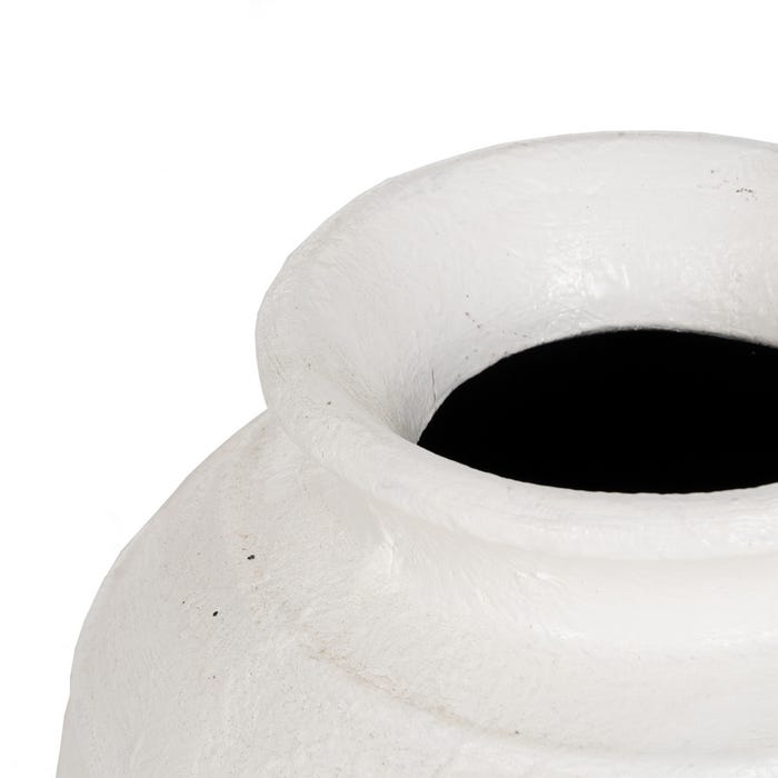 White Fiber Cement Vase 35 x 35 x 41 cm
