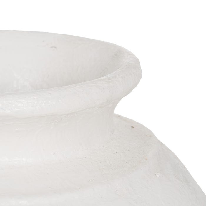 White Fiber Cement Vase 35 x 35 x 41 cm