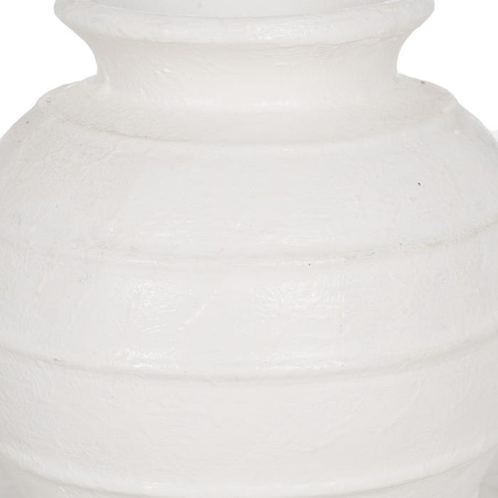 White Fiber Cement Vase 35 x 35 x 41 cm