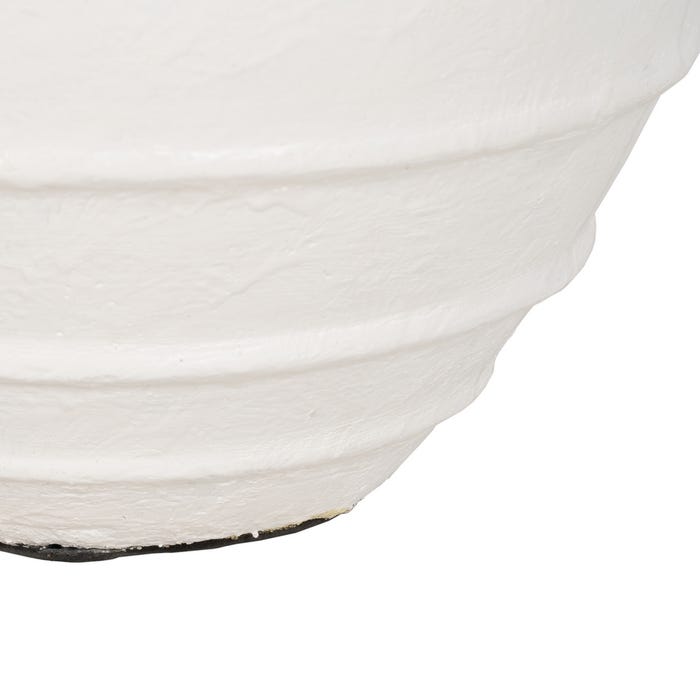 White Fiber Cement Vase 35 x 35 x 41 cm