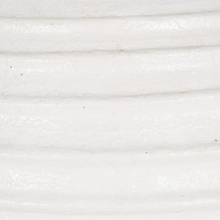 Jarrón Blanco Fibra De Cemento 72 X 72 X 100 Cm