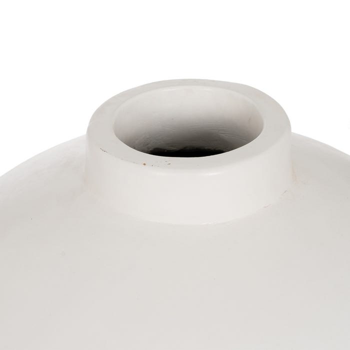 White Terracotta Vase Decoration 38 X 38 X 60 Cm