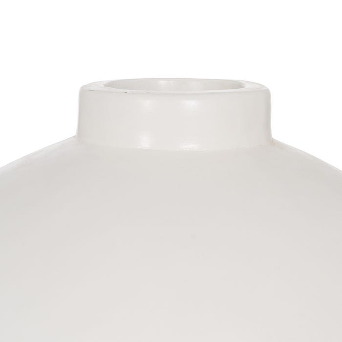 White Terracotta Vase Decoration 38 X 38 X 60 Cm