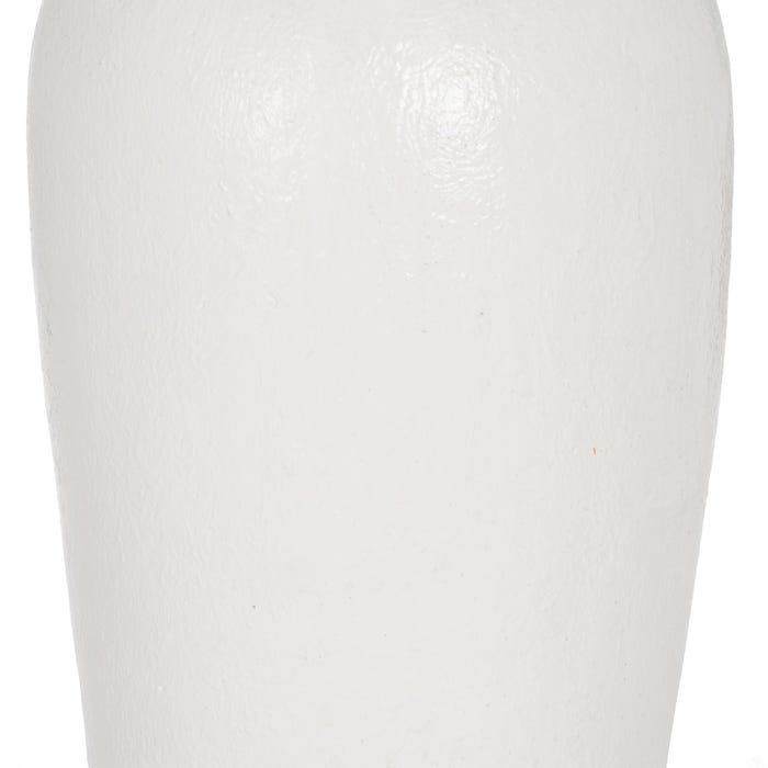 Jarrón Blanco Fibra De Cemento 38 X 38 X 100 Cm