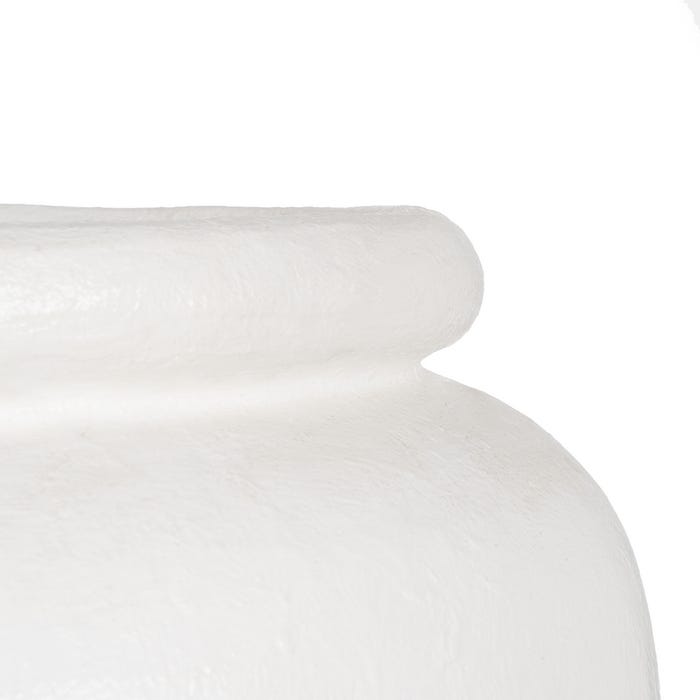 White Fiber Cement Vase 62 x 62 x 120 cm