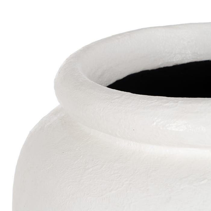 White Fiber Cement Vase 62 x 62 x 120 cm