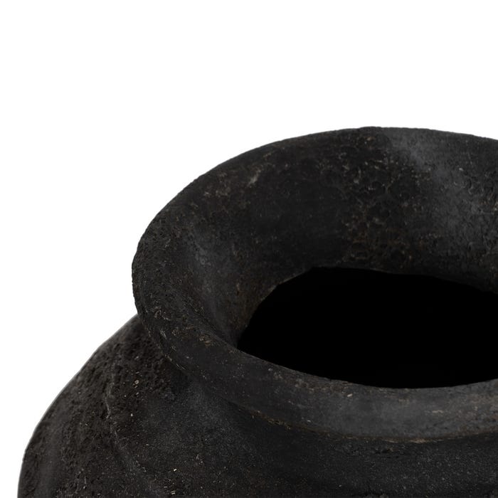 Decoração de Vaso de Fibrocimento Cinza 35 x 35 x 41 cm