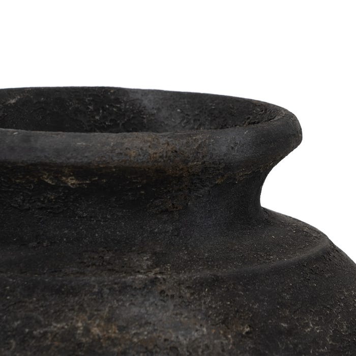Decoração de Vaso de Fibrocimento Cinza 35 x 35 x 41 cm
