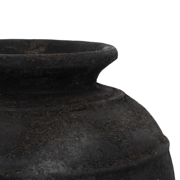 Gray Fiber Cement Vase Decoration 45 x 45 x 51 cm