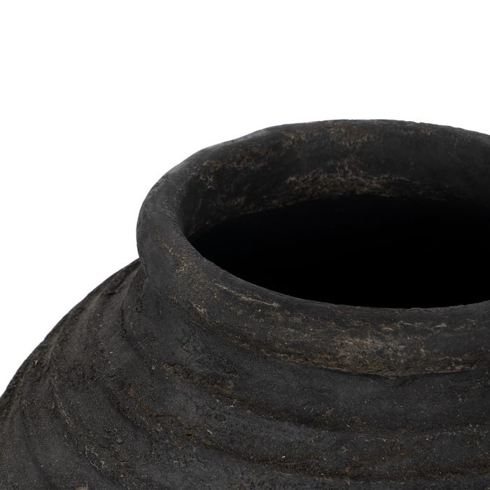 Gray Fiber Cement Vase Decoration 58 x 58 x 80 cm