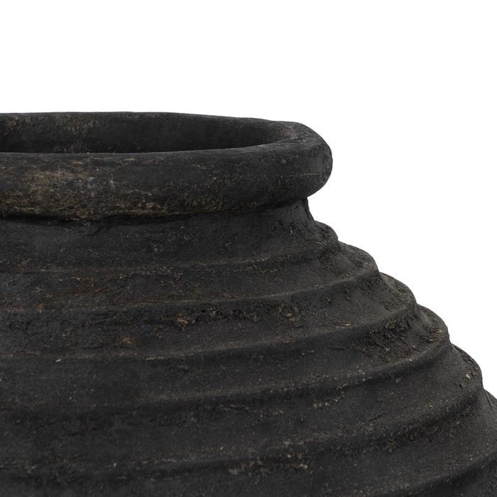Gray Fiber Cement Vase Decoration 58 x 58 x 80 cm