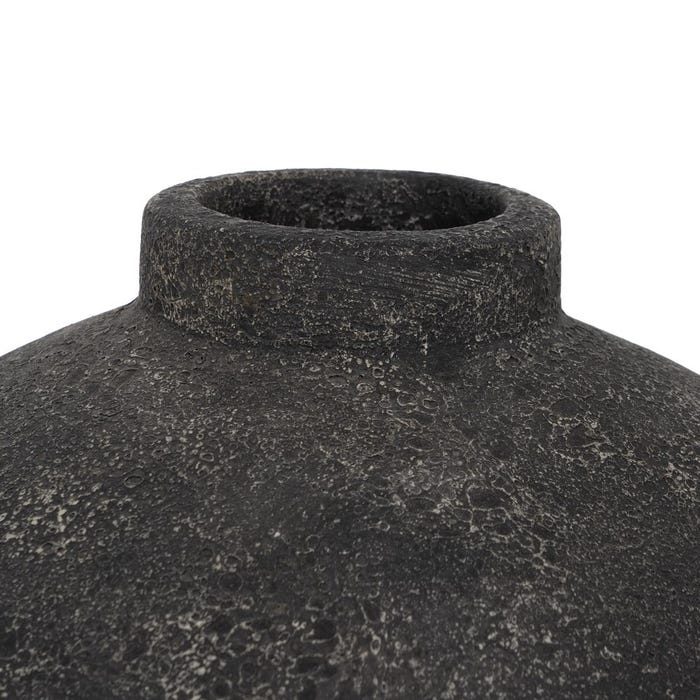 Decoração de vaso cinza terracota 38 x 38 x 60 cm