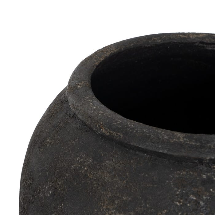 Gray Fiber Cement Vase Decoration 38 x 38 x 100 cm