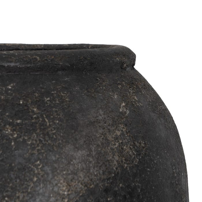 Gray Fiber Cement Vase Decoration 38 x 38 x 100 cm
