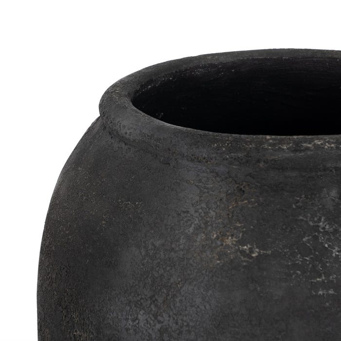 Vaso Decorativo em Fibrocimento Cinza 42 x 42 x 120 cm