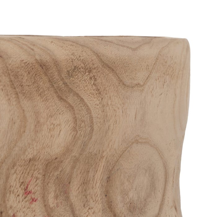 S/3 Maceteros Natural Madera Paulonia 44 X 44 X 46 Cm