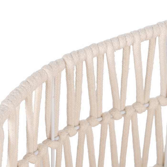 S/4 Cestos Blanco Algodón Decoración 50 X 36 X 36 Cm