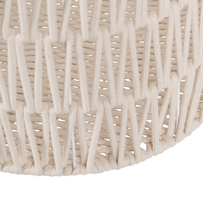 S/4 Cestos Blanco Algodón Decoración 50 X 36 X 36 Cm