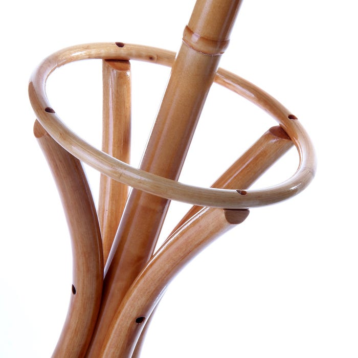 Thonet Poplar and Birch Oak Coat Rack 51 x 51 x 184 cm