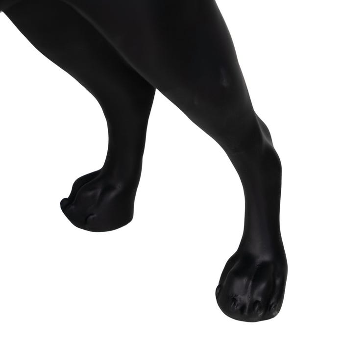 Figura Perro Negro Poliresina Decoración 39 X 15 X 34,50 Cm