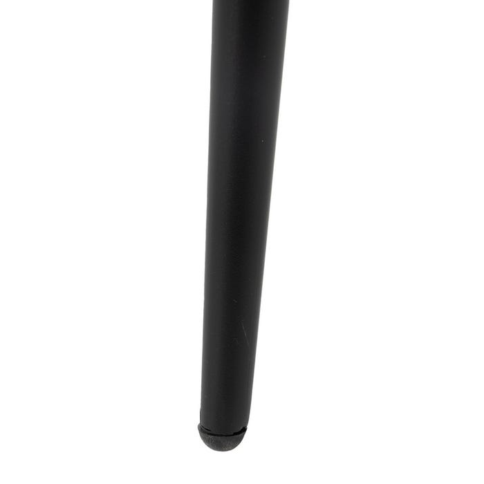 Taburete Negro Tejido-Metal Salón 45 X 55 X 92 Cm