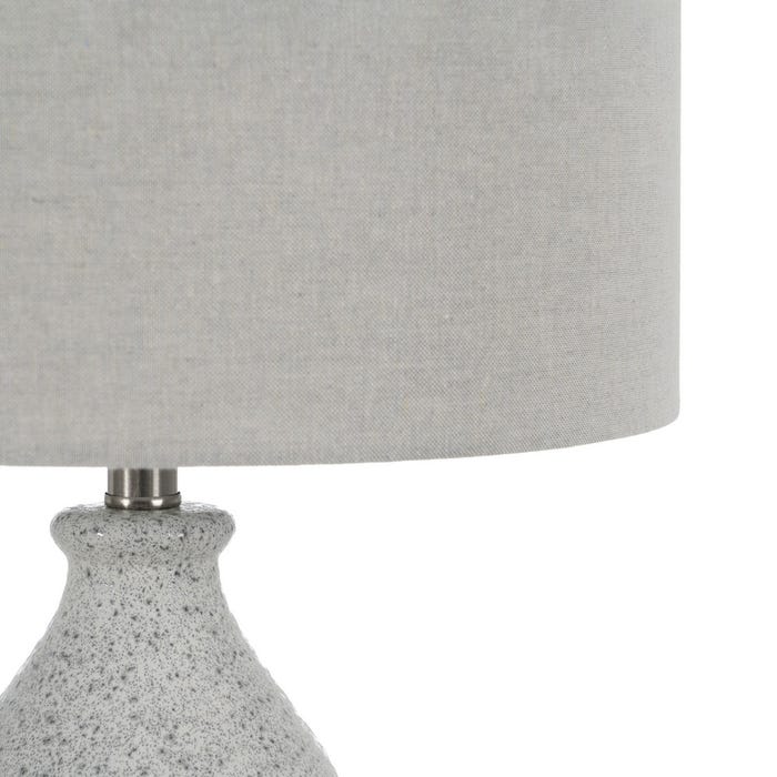 Gray Metal-Ceramic Table Lamp 38 X 38 X 73 Cm