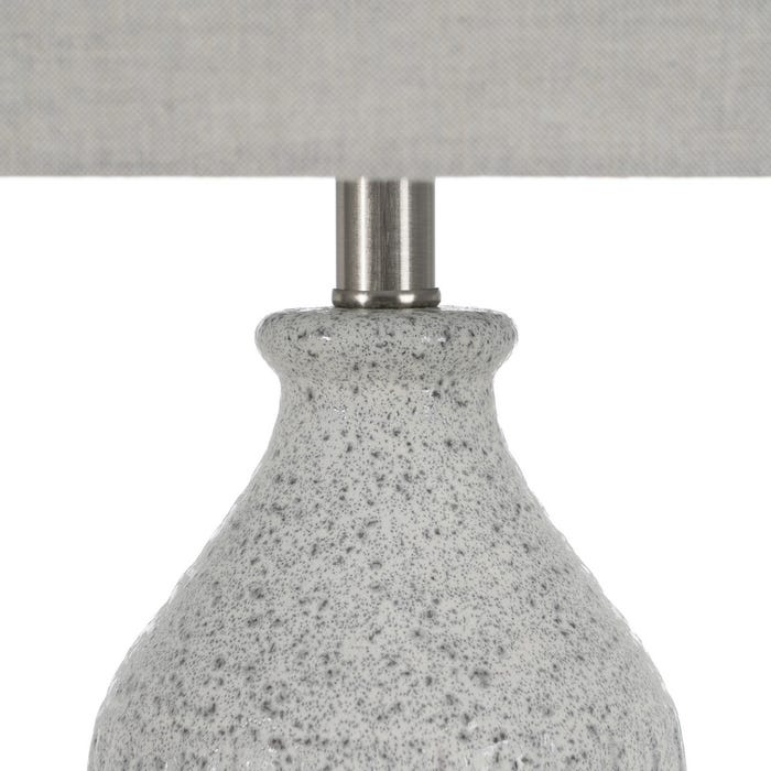 Gray Metal-Ceramic Table Lamp 38 X 38 X 73 Cm