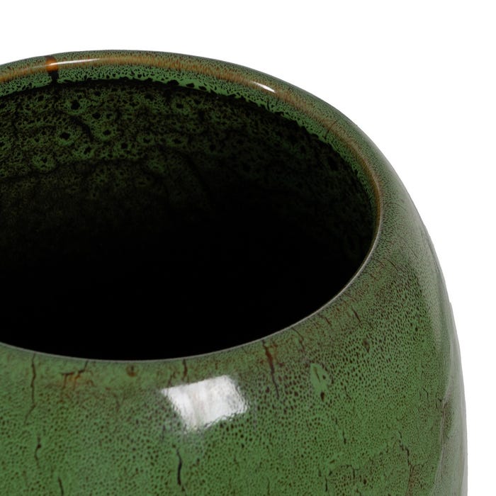 Jarrón Verde Cerámica Decoración 31 X 31 X 60,50 Cm