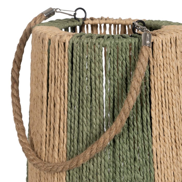 Natural Paper Candle Lantern 25 X 25 X 50 Cm