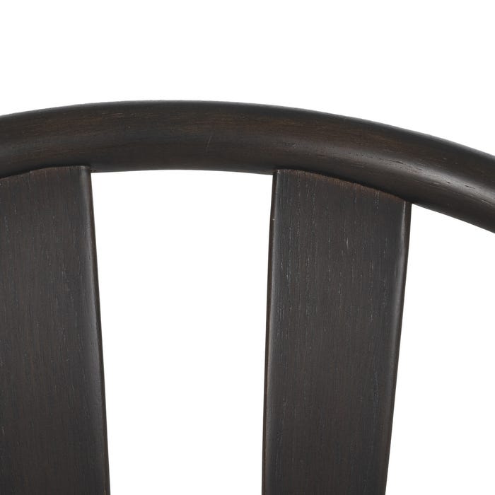 Silla Negro Tejido-Madera Salón 56,50 X 57 X 76 Cm