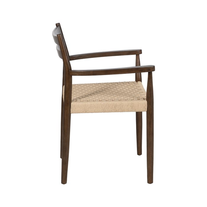 Silla Marrón Madera / Fibra Salón 58 X 49 X 78,50 Cm