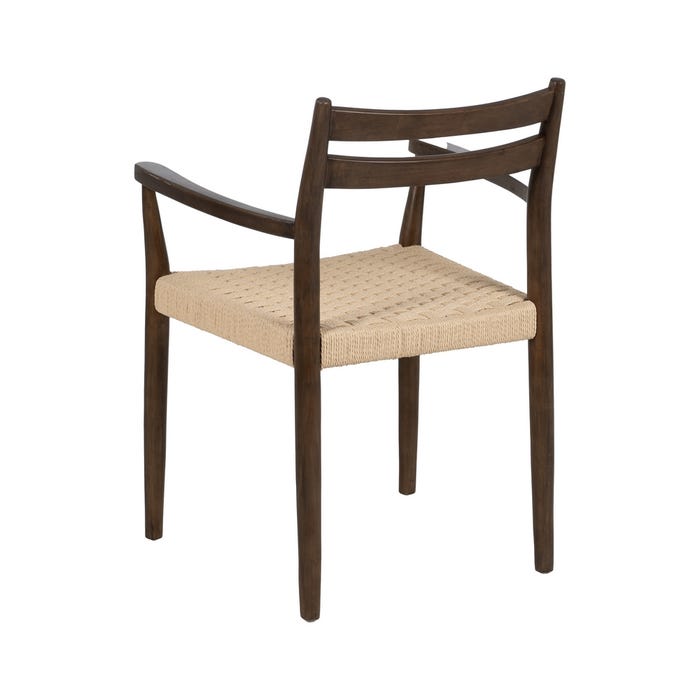 Silla Marrón Madera / Fibra Salón 58 X 49 X 78,50 Cm