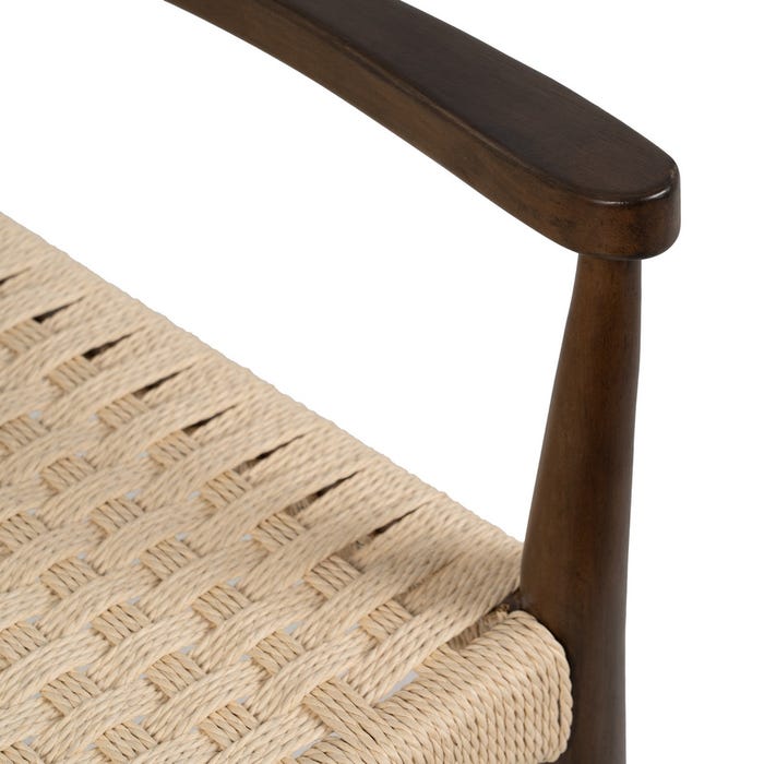 Silla Marrón Madera / Fibra Salón 58 X 49 X 78,50 Cm