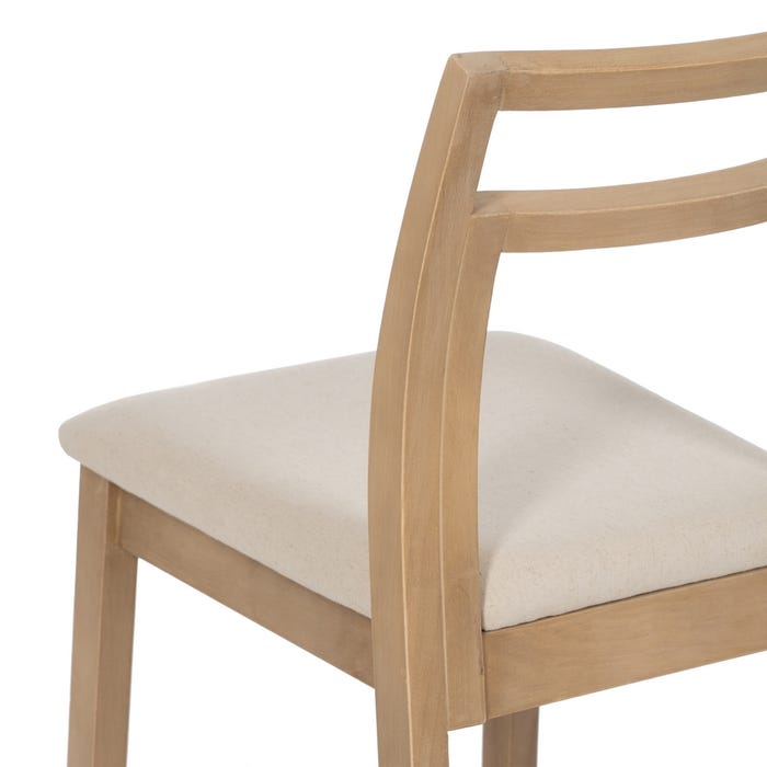 Silla Natural-Beige Tejido-Madera 41 X 50 X 81 Cm