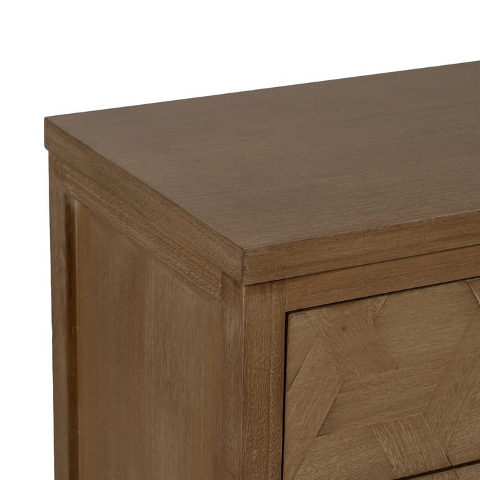 Mesa de madeira natural DM 48 x 35 x 66 cm