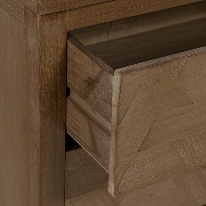 Mesa de madeira natural DM 48 x 35 x 66 cm
