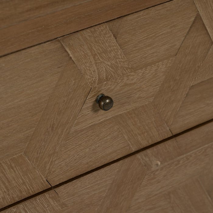 Mesa de madeira natural DM 48 x 35 x 66 cm