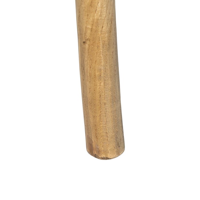 Cadeira de madeira marrom e vime 55 x 50 x 81 cm