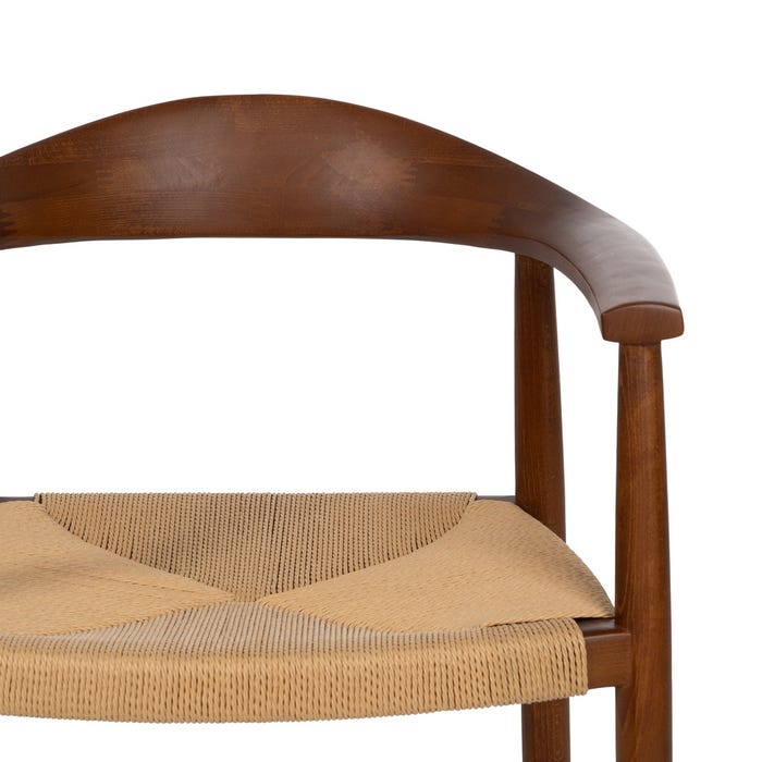 Silla Marrón Madera 42,70 X 54,80 X 77,50 Cm