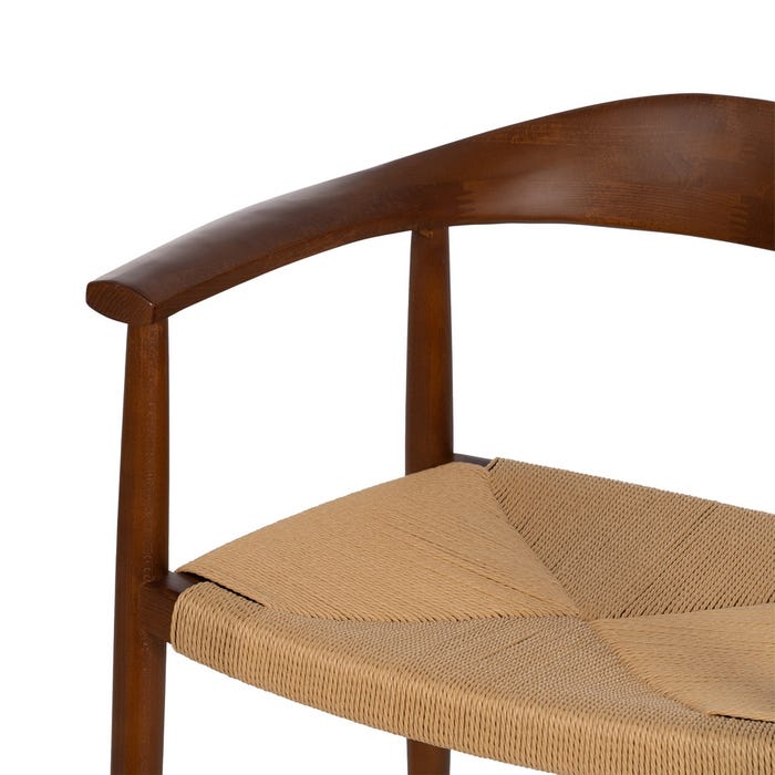 Silla Marrón Madera 42,70 X 54,80 X 77,50 Cm