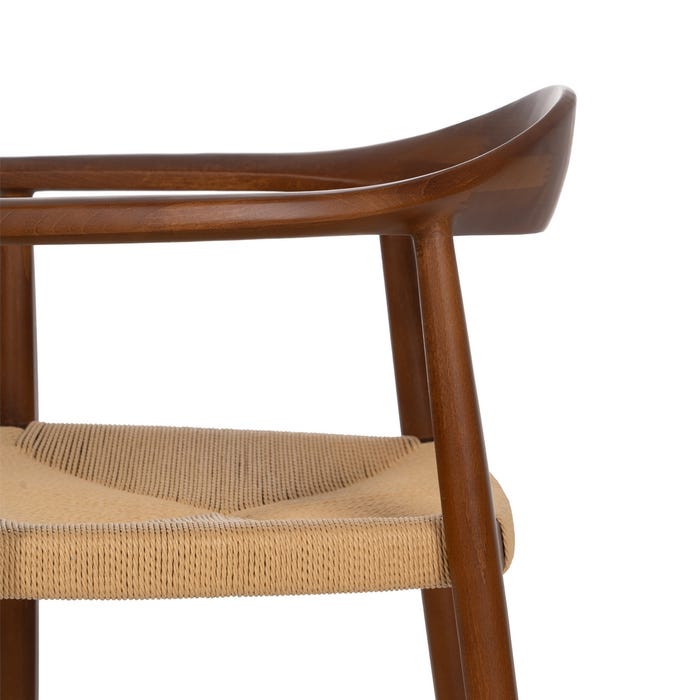 Silla Marrón Madera 42,70 X 54,80 X 77,50 Cm