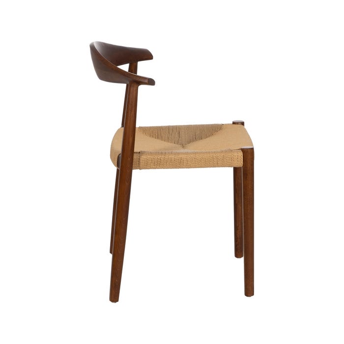 Silla Marrón Madera 43 X 44,80 X 76,50 Cm