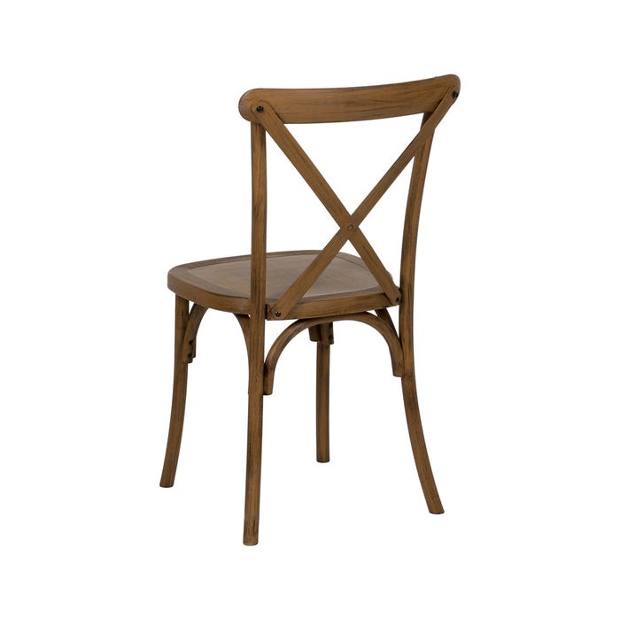 Cadeira de polipropileno marrom 50 x 41,50 x 89 cm